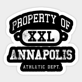 Annapolis Vintage Distressed College Property XXL Sticker